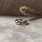 Double Design 925 Sterling Silver Band Unisex Ring