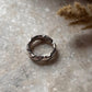 Double Design 925 Sterling Silver Band Unisex Ring
