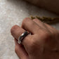 Double Design 925 Sterling Silver Band Unisex Ring