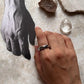 Double Design 925 Sterling Silver Band Unisex Ring