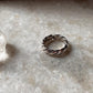 Line Band Unisex Adjustable 925 Sterling Silver Ring