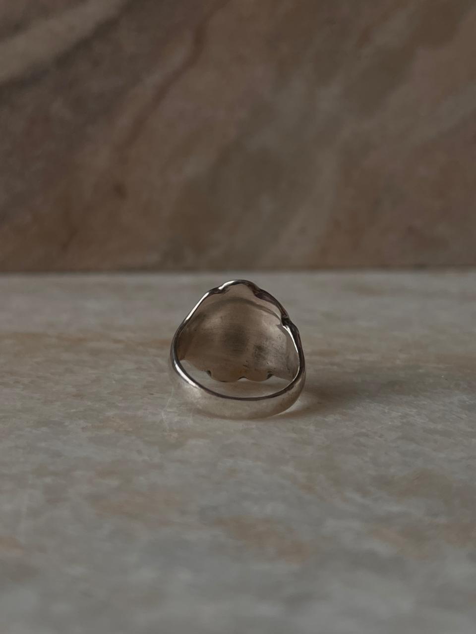 Ocean Shell Texture 925 Sterling Silver Ring