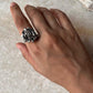 Chunky Rose 925 Sterling Silver Ring