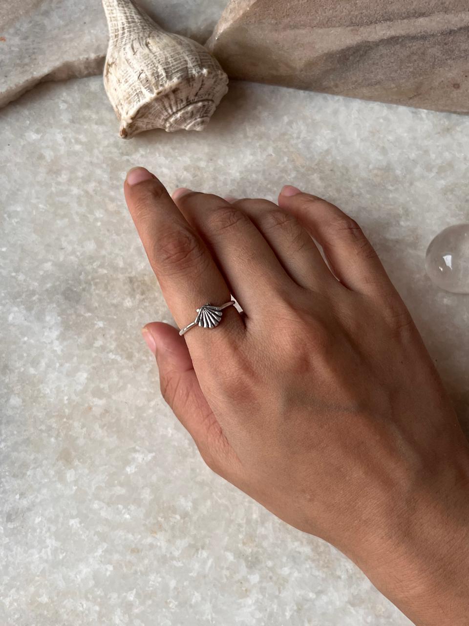 Shell 925 Sterling Silver Ring
