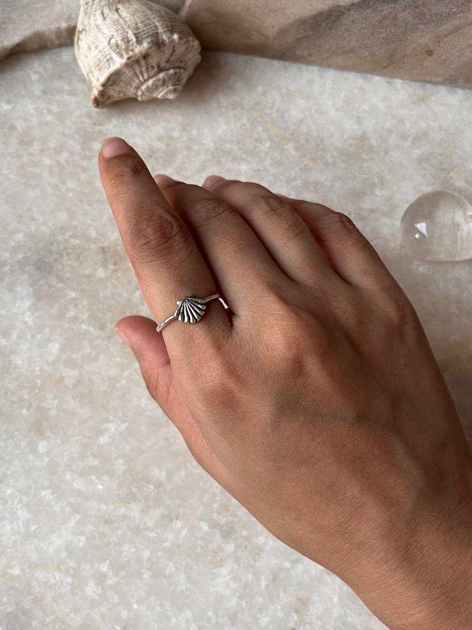 Shell 925 Sterling Silver Ring