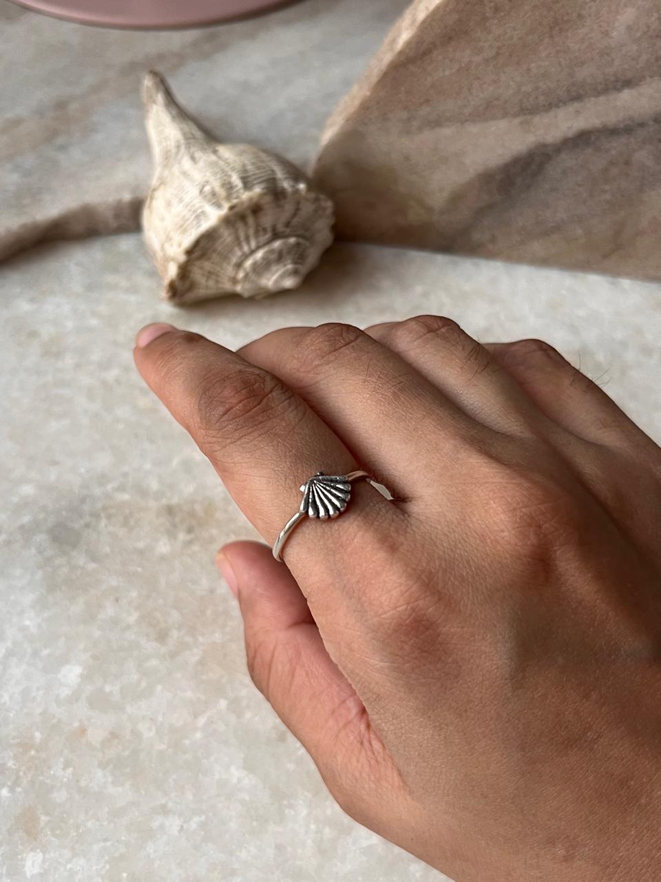Shell 925 Sterling Silver Ring