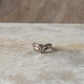 V/ Chevron Vintage Filigree 925 Sterling Silver Ring
