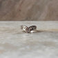 V/ Chevron Vintage Filigree 925 Sterling Silver Ring