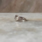 V/ Chevron Vintage Filigree 925 Sterling Silver Ring