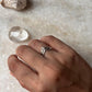 V/ Chevron Vintage Filigree 925 Sterling Silver Ring