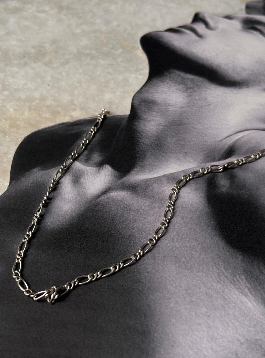 Figaro Neck 925 Sterling Silver Chain