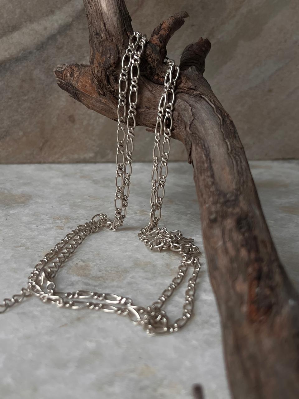 Figaro Neck 925 Sterling Silver Chain