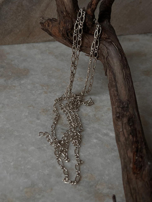 Figaro Neck 925 Sterling Silver Chain