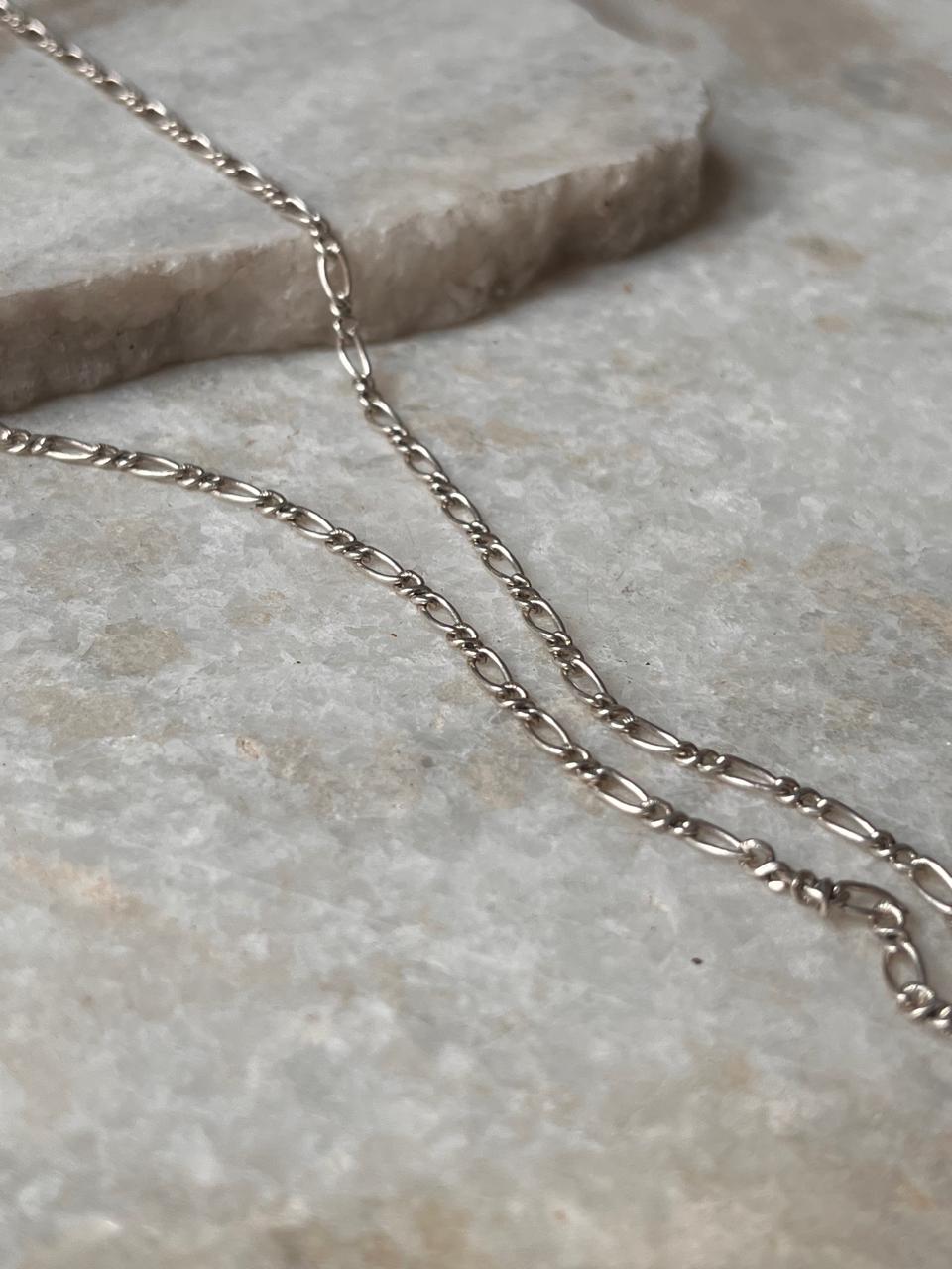 Figaro Neck 925 Sterling Silver Chain