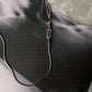 Antique Patterned S Lock 925 Sterling Silver Chain
