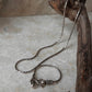 Antique Patterned S Lock 925 Sterling Silver Chain