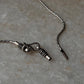 Antique Patterned S Lock 925 Sterling Silver Chain