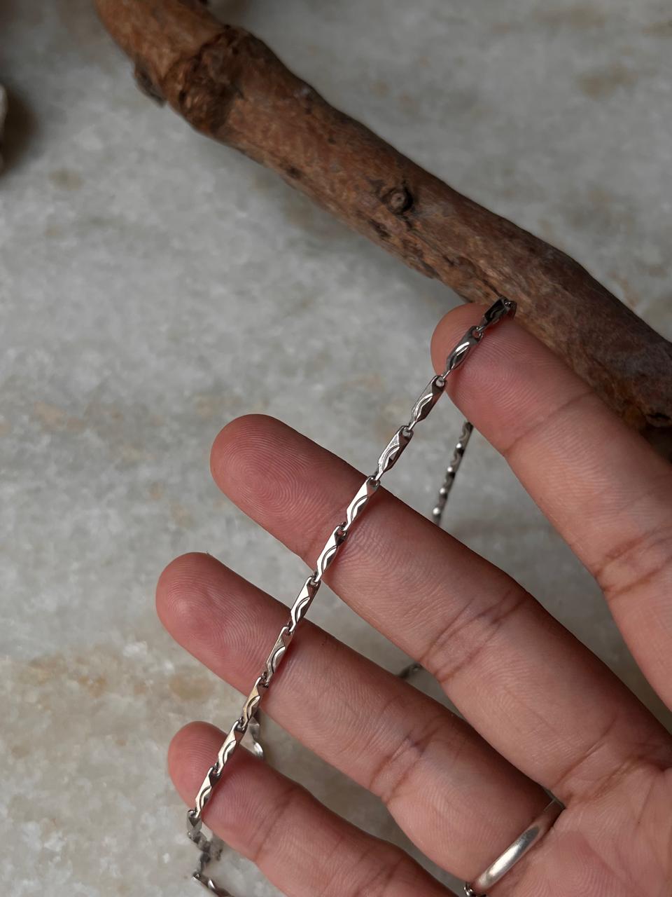 Thick Textured 925 Sterling Silver Italian Chain