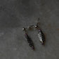 Sterling silver boho studs with lavender beads  