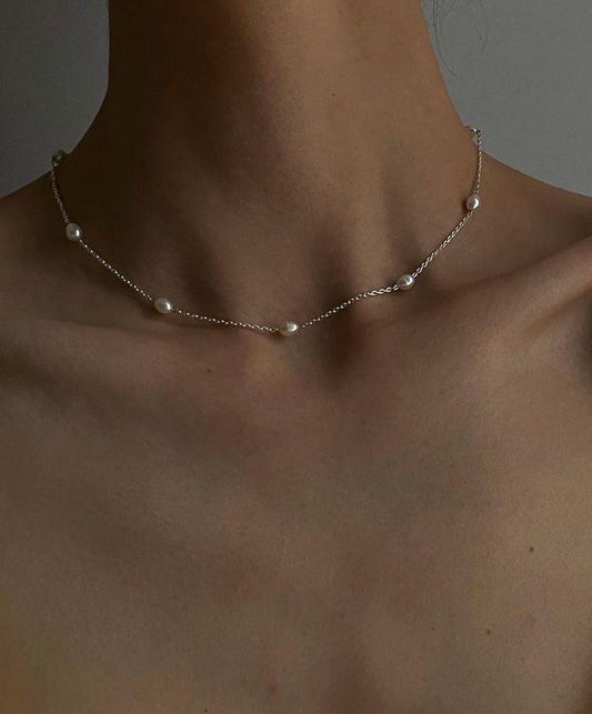 Serene Fresh Water Pearl Cable Chain Choker