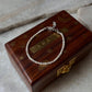 Stackable 2mm warm tone pearl bracelet  