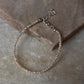 Elegant pearl stacking bracelet with silver lock  