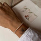 Warm tone freshwater pearl dainty bracelet