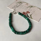 Elegant flat malachite bracelet for layering