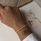 Classic freshwater pearl silver lock bracelet  