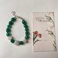 Love & Abundance Rose Quartz Heart & Green Onyx Tumble 925 Sterling Silver Bracelet