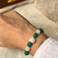 Love & Abundance Rose Quartz Heart & Green Onyx Tumble 925 Sterling Silver Bracelet