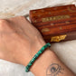 Minimalist 5mm malachite stacking bracelet  