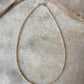  2mm warm tone pearl necklace in sterling silver  