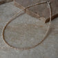 Minimalist 2mm freshwater pearl silver necklace  