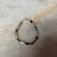 Chunky aquamarine crystal bracelet sterling silver