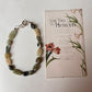 Aquamarine opaque tumble stone silver bracelet  