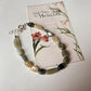 Opaque aquamarine gemstone bracelet handmade in silver  