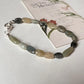Handcrafted aquamarine 925 sterling silver bracelet  