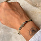 Elegant handcrafted aquamarine 925 silver bracelet