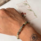 Elegant handcrafted aquamarine 925 silver bracelet