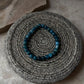 Handmade 6mm blue apatite crystal bracelet  