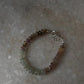 Multi-color fluorite bracelet with handcrafted silver
