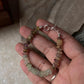 Multi fluorite gemstone bracelet in sterling silver  