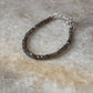 Labradorite 3MM-4MM Faceted Crystal 925 Sterling Silver Bracelet