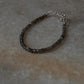 Labradorite 3MM-4MM Faceted Crystal 925 Sterling Silver Bracelet