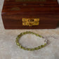 Peridot Oval Crystal 925 Sterling Silver Bracelet
