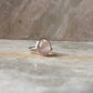 Rose Quartz Oval Plain 925 Sterling Silver Ring