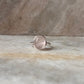 Rose Quartz Oval Plain 925 Sterling Silver Ring