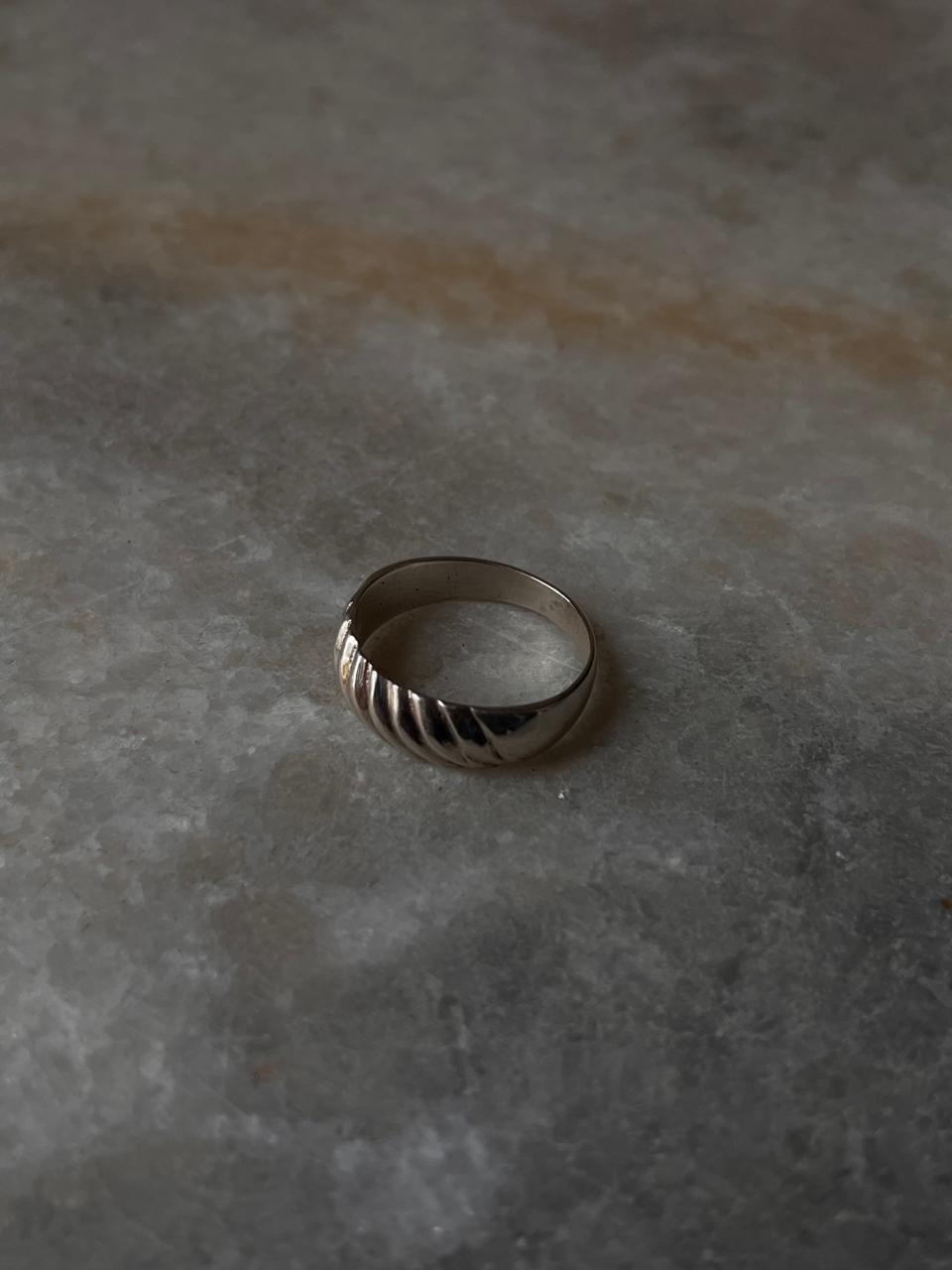 Chunky Croissant Band 925 Sterling Silver Ring