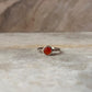 Carnelian Dot Band 925 Sterling Silver Ring